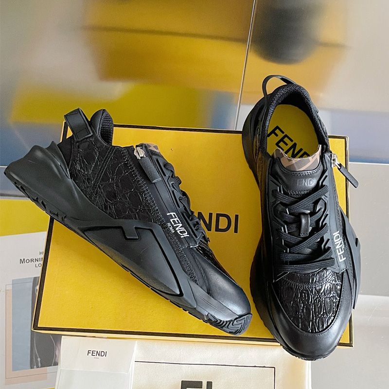 Fendi shoes black best sale