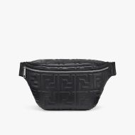 Fendi Belt Bag In FF Motif Nappa Leather Black
