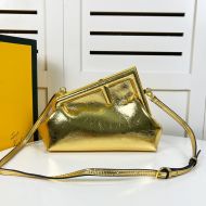 Fendi Small First Bag In Nappa Leather Gold