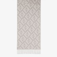 Fendi FF Scarf In Cashmere White