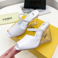 Fendi First Sandals Women Calf Leather White