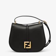 Fendi Medium C'mon Bag In Calf Leather Black