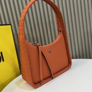 Fendi Mini Fendessence Bag In Cuoio Romano Leather Orange