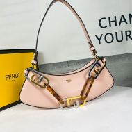 Fendi O'Lock Swing Pouch In Calfskin Pink