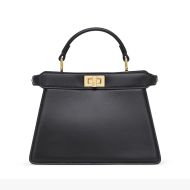 Fendi Small Peekaboo Iseeu Bag In Nappa Laether Black