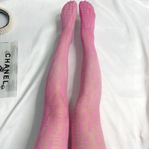 Fendi Pantyhose In FF Motif Nylon Rose